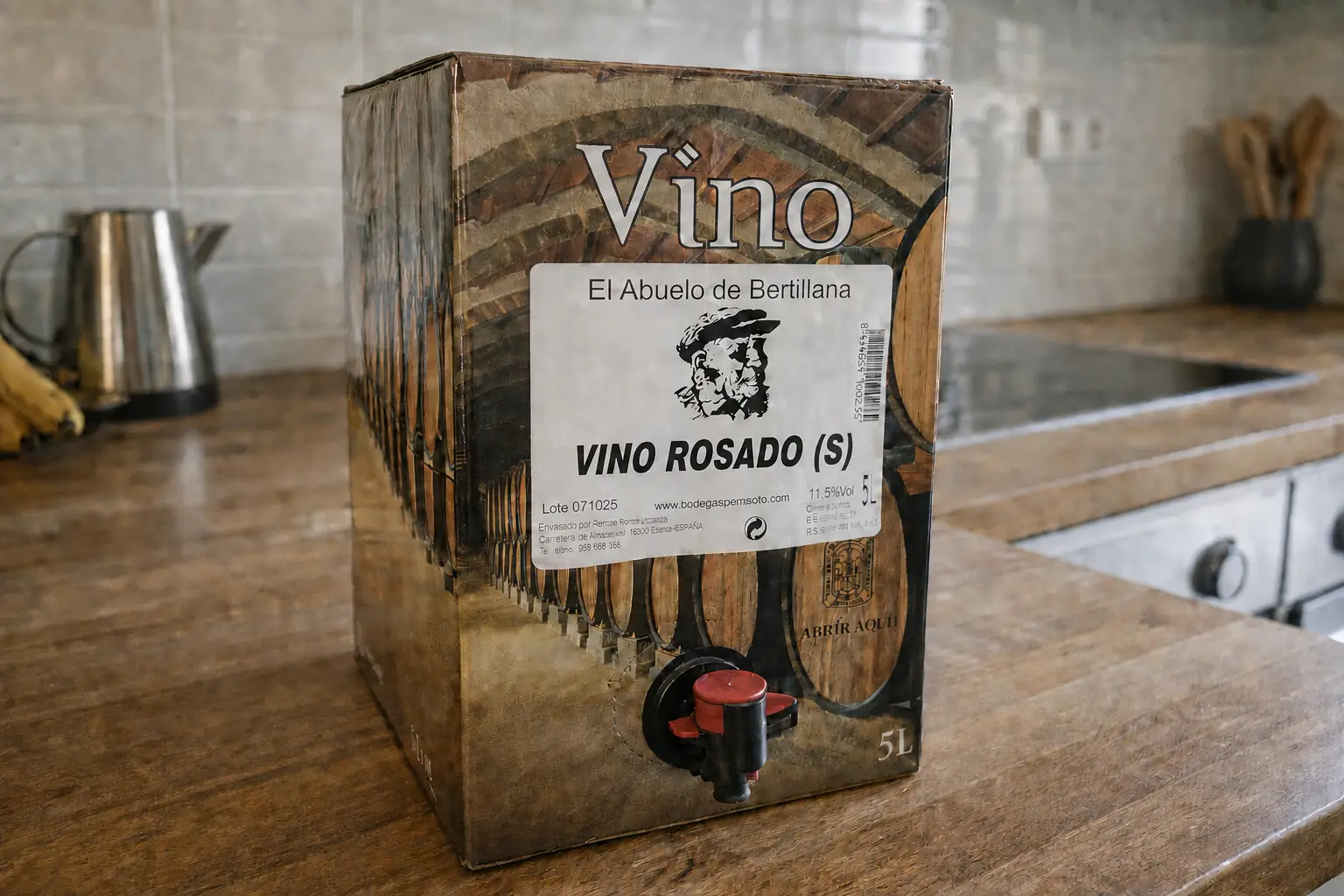 Vino Rosado Semi Dulce Bag in Box 5 Litros