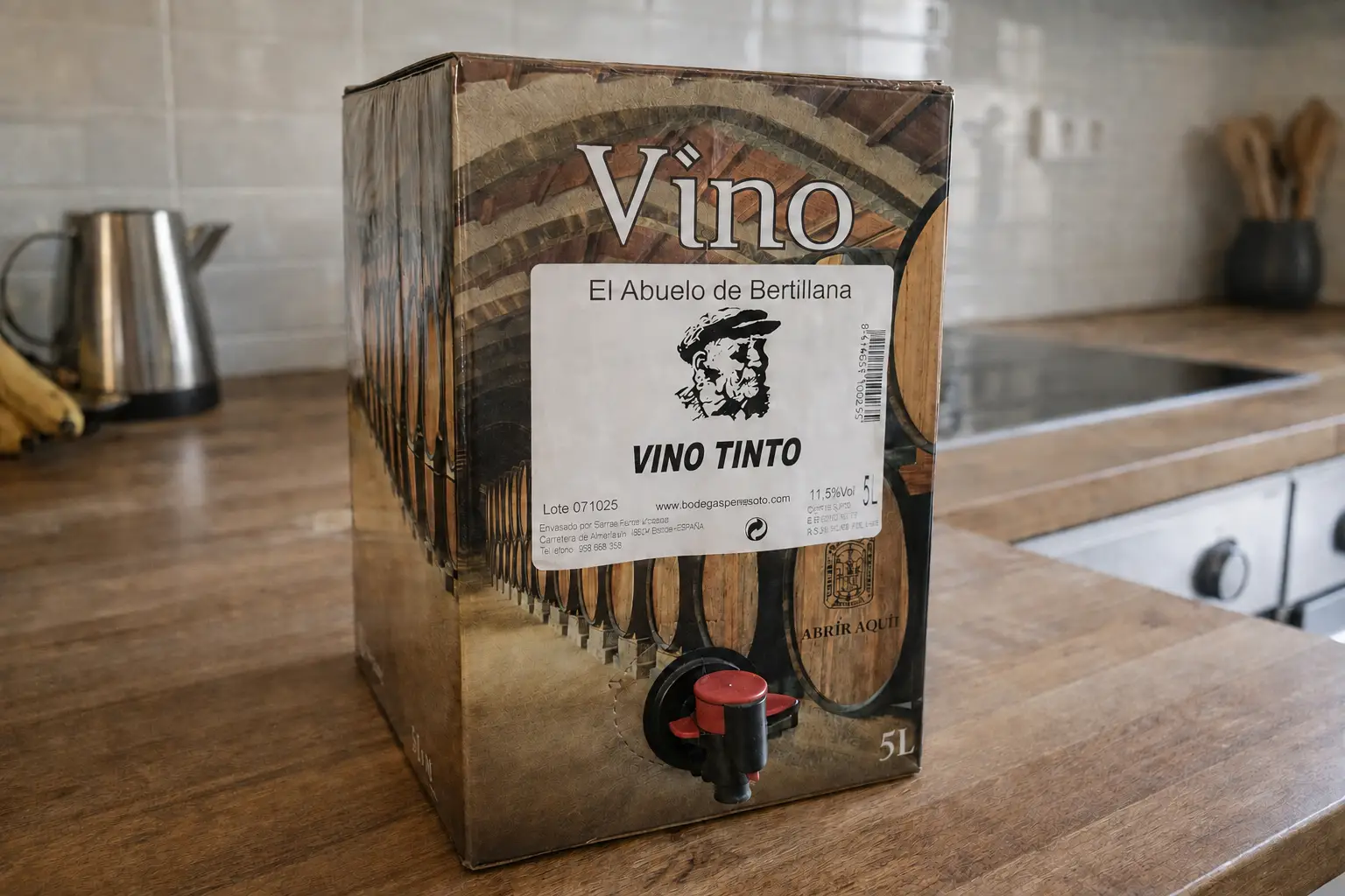 Vino Tinto Especial Bag in Box 5 Litros