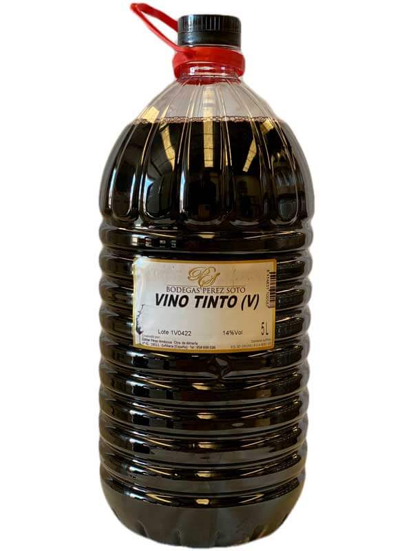 Vino Tinto Viejo Garrafa de 5 litros