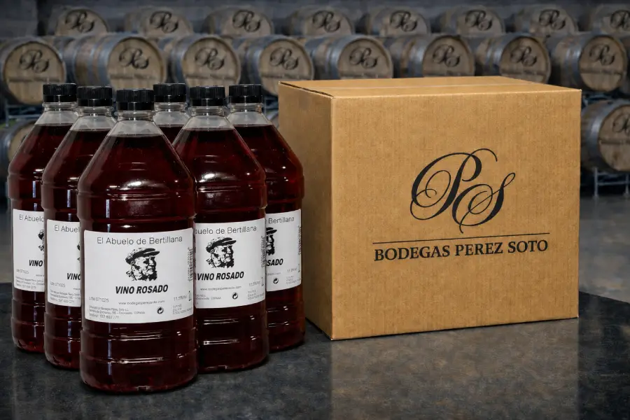 Vino Rosado Caja de 6 Garrafas 2 Litros