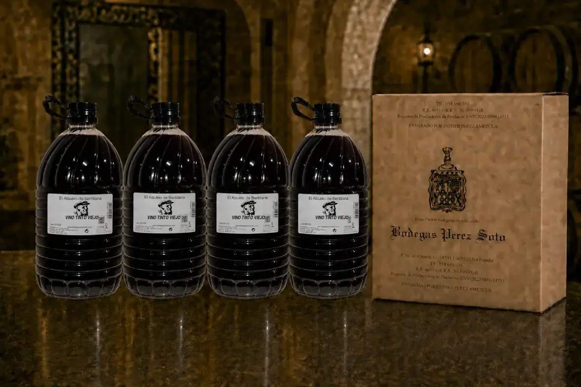 Vino Tinto Viejo Caja 4 Garrafas 5 Litros