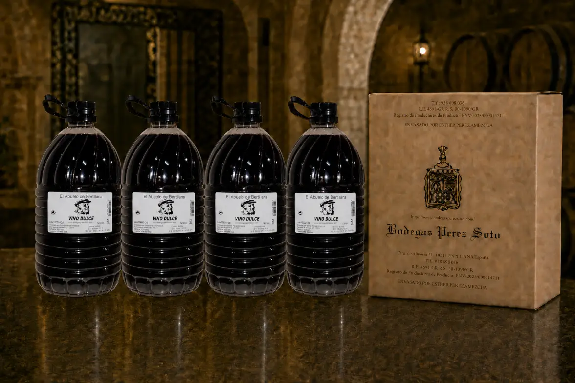 Vino Dulce Caja de 4 Garrafas 5 Litros