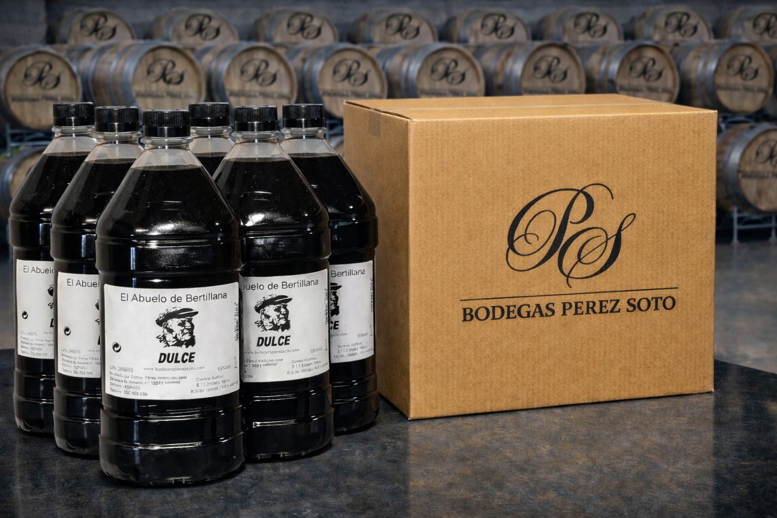 Vino Dulce Caja de 6 Garrafas 2 Litros