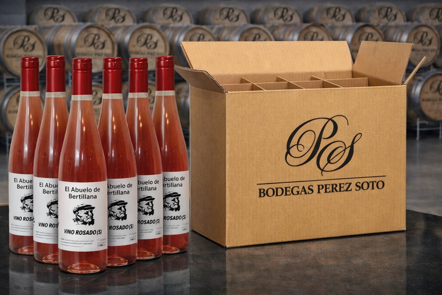 Vino Rosado Semi Dulce Caja de 6 Botellas 75 cl.